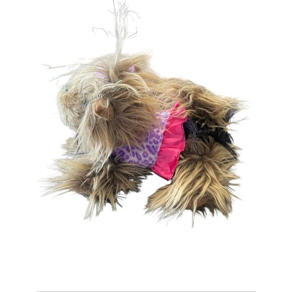 Battat Black Brown Pink Blue Scarf Pucci Pups Yorkshire Terrier Plush Stuffed An - Picture 3 of 11